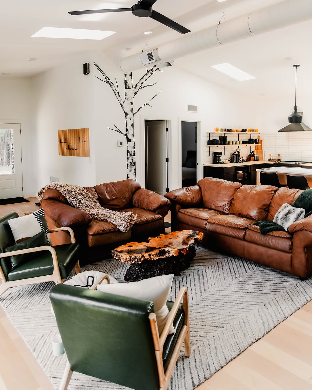 Open living and kitchen