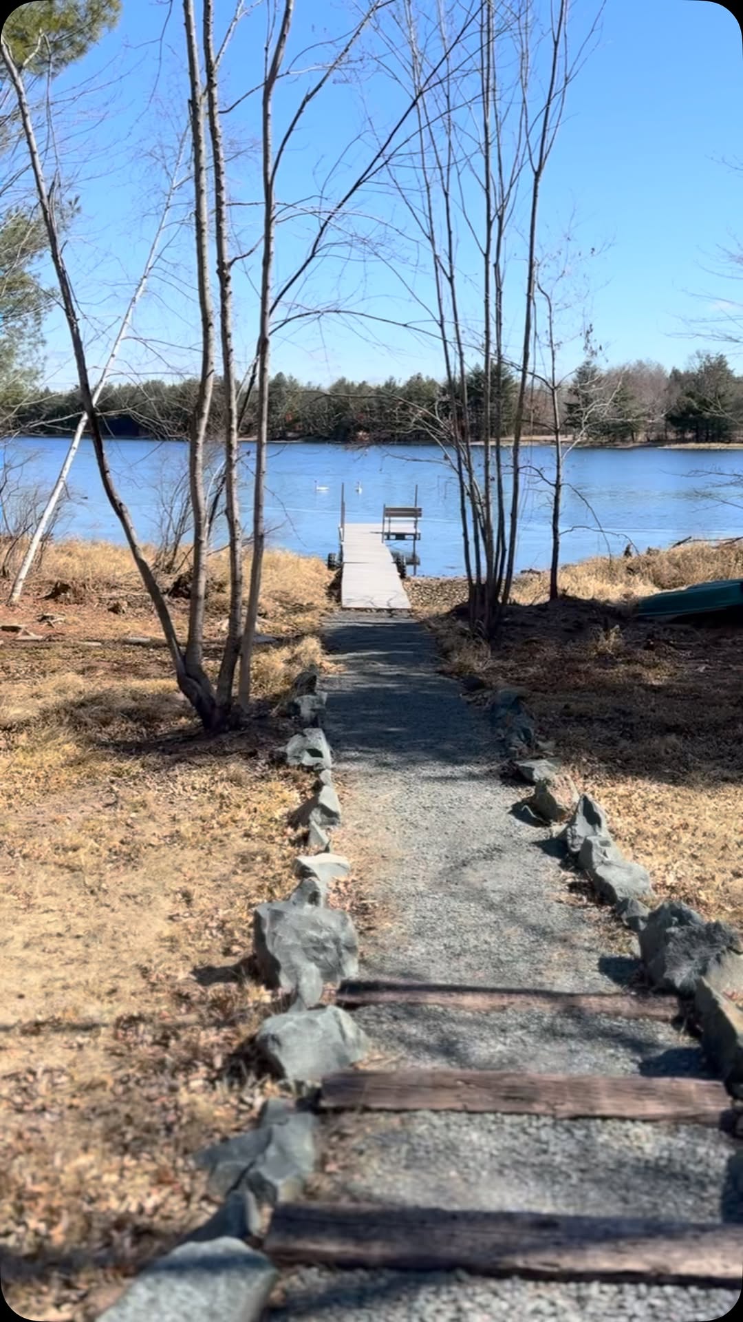 Private lake and dock